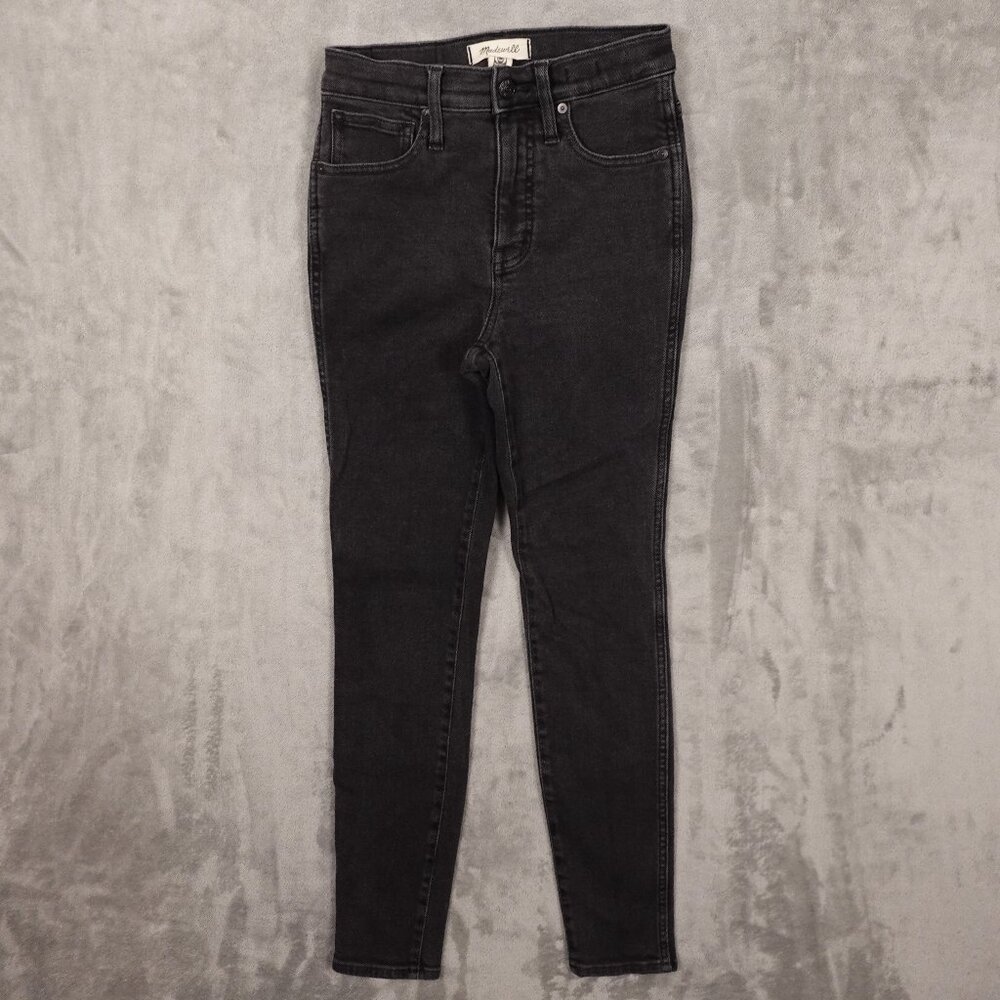 Madewell Jeans 10" High Rise Skinny women's 26 vintage black denim